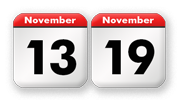 der Volkstrauertag liegt<br>zwischen dem 13. November und dem 19. November eines Jahres.