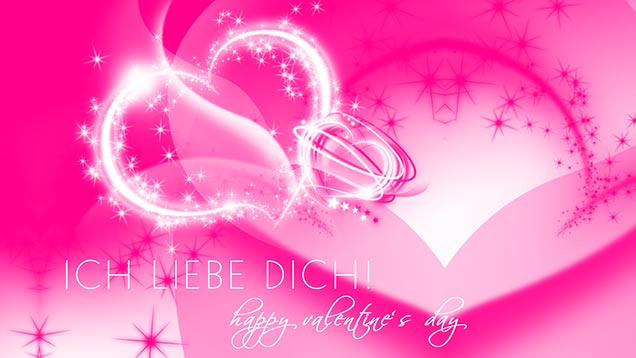 Ich lie­be Dich! | Ein kleiner Gruß zum Valentinstag | Grafik: © Sabrina | Reiner | Lizenz CC BY-SA