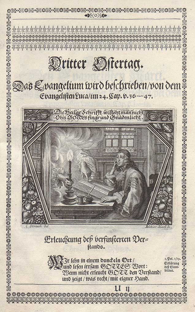 Blatt aus: Johann Michael Dilherr, Augen- und Her­tzens-Lust, 1661 | Quelle: Universitätsbibliothek Paderborn