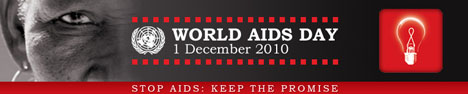 Banner: UN World Aids Day