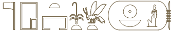 Hieroglyphen Tempel des Amenophis III.