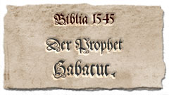 Prophet Habakuk