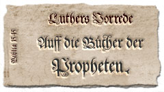 Vorrede auf die Propheten