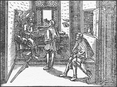Holzschnitt, Titelbild zum ersten Brief an Timotheus