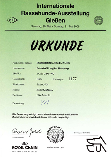 Urkunde