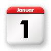 Neujahrstag am 1. Januar