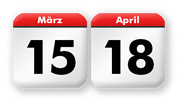 Palmsonntag zwischen dem 22. März und dem 25. April