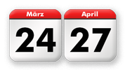 Osterdienstag zwischen dem 24. März und dem 27. April