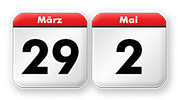 Sonntag Quasimodogeniti zwischen dem 29. März und dem 2. Mai