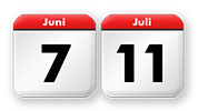 Der 3. Sonntag nach Trinitatis liegt zwischen dem<br>7. Juni und dem 11. Juli eines Jahres.