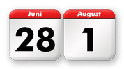 Der 6. Sonntag nach Trinitatis liegt zwischen dem<br>28. Juni und dem 1. August eines Jahres.