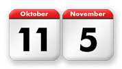 Der 21. Sonntag nach Trinitatis liegt zwischen dem<br>11. Oktober und dem 5. November eines Jahres.