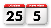 Der 23. Sonntag nach Trinitatis liegt zwischen dem<br>25. Oktober und dem 5. November eines Jahres.