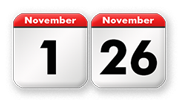 der 24. Sonntag nach Trinitatis liegt<br>zwischen dem 1. November und dem 26. November eines Jahres