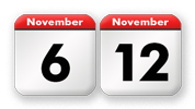 der drittletzte Sonntag des Kirchenjahres liegt<br>zwischen dem 6. November und dem 12. November eines Jahres