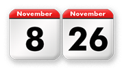 der 25. Sonntag nach Trinitatis liegt<br>zwischen dem 8. November und dem 26. November eines Jahres