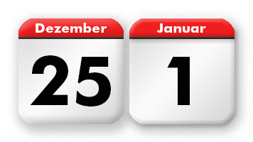 25. Dezember bis 1. Januar | Zwischen den Jahren
