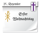 Symbol: Erster Weihnachtstag