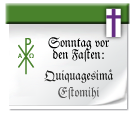 Symbol: Quinquagesimä