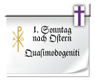 Symbol: 1. Sonntag nach Ostern