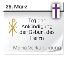 Symbol: Tag der Ankündigung der Geburt des Herrn