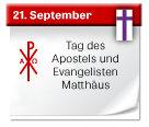 Symbol: Tag des Apostels und Evangelisten Matthäus