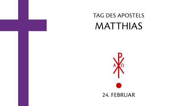 Tag des Apostels Matthias | Grafik: © Sabrina | Reiner | www.stilkunst.de | Lizenz CC BY-SA