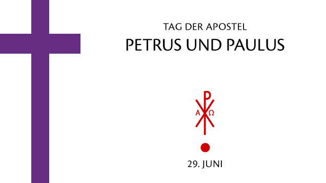 Tag der Apostel Petrus und Paulus | Grafik: © Sabrina | Reiner | www.stilkunst.de | Lizenz CC BY-SA
