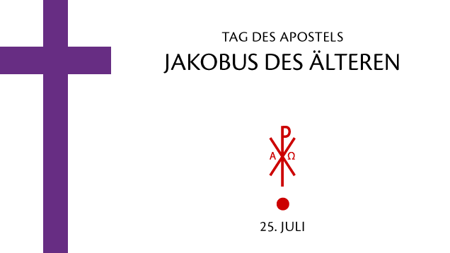 Tag des Apostels Jakobus des Älteren | Grafik: © Sabrina | Reiner | www.stilkunst.de | Lizenz CC BY-SA