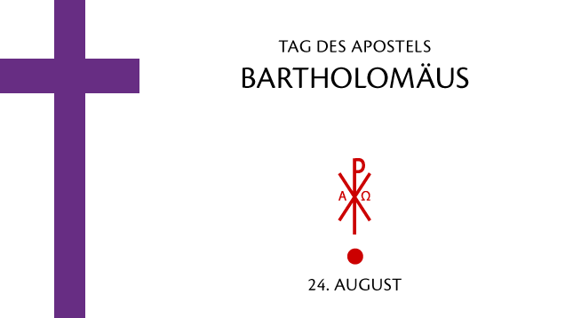 Tag des Apostels Bartholomäus | Grafik: © Sabrina | Reiner | www.stilkunst.de | Lizenz CC BY-SA