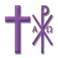 Christusmonogramm violett