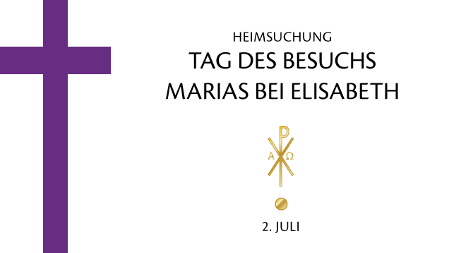 Tag des Besuchs Marias bei Elisabeth (Heimsuchung) | Grafik: © Sabrina | Reiner | www.stilkunst.de | Lizenz CC BY-SA