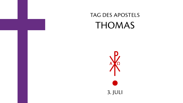 Tag des Apostels Thomas (3. Juli) | Grafik: © Sabrina | Reiner | www.stilkunst.de | Lizenz CC BY-SA
