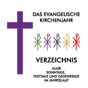 Verzeichnis der Tage im evangelischen Kalender