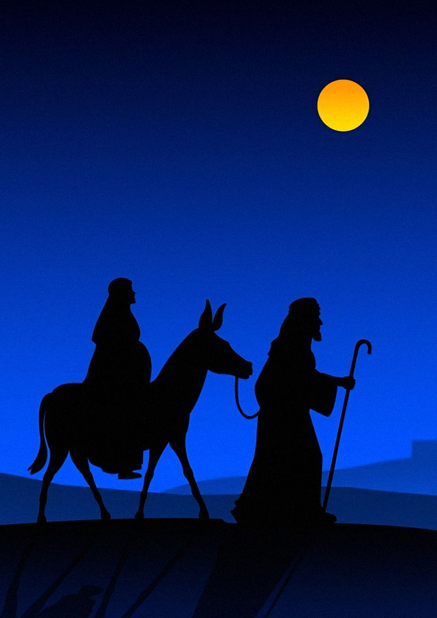 3. Advent – Maria und Joseph auf dem Weg nach Betlehem. | Foto: Geschütztes Bildmaterial