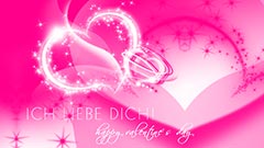 14. Februar | Valentinstag | Ich lie­be Dich! | Ein kleiner Gruß zum Valentinstag | Grafik: © Sabrina | Reiner | Lizenz CC BY-SA