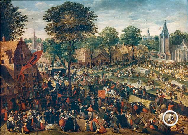 Hans Bol (1534-1593): Flämische Kirmes, 16. Jahrhundert