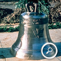 Die zweite Glocke der evangelischen Versöhnungskirche in Rüsselsheim