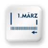 Symbol: Abstand zum 1. März