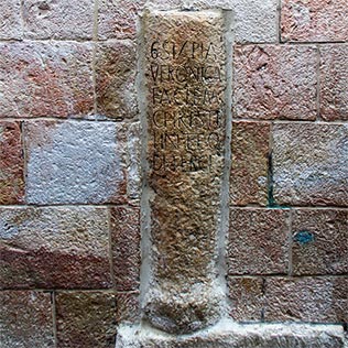 Via Dolorosa in Jerusalem, 6. Station des Kreuzwegs Christi