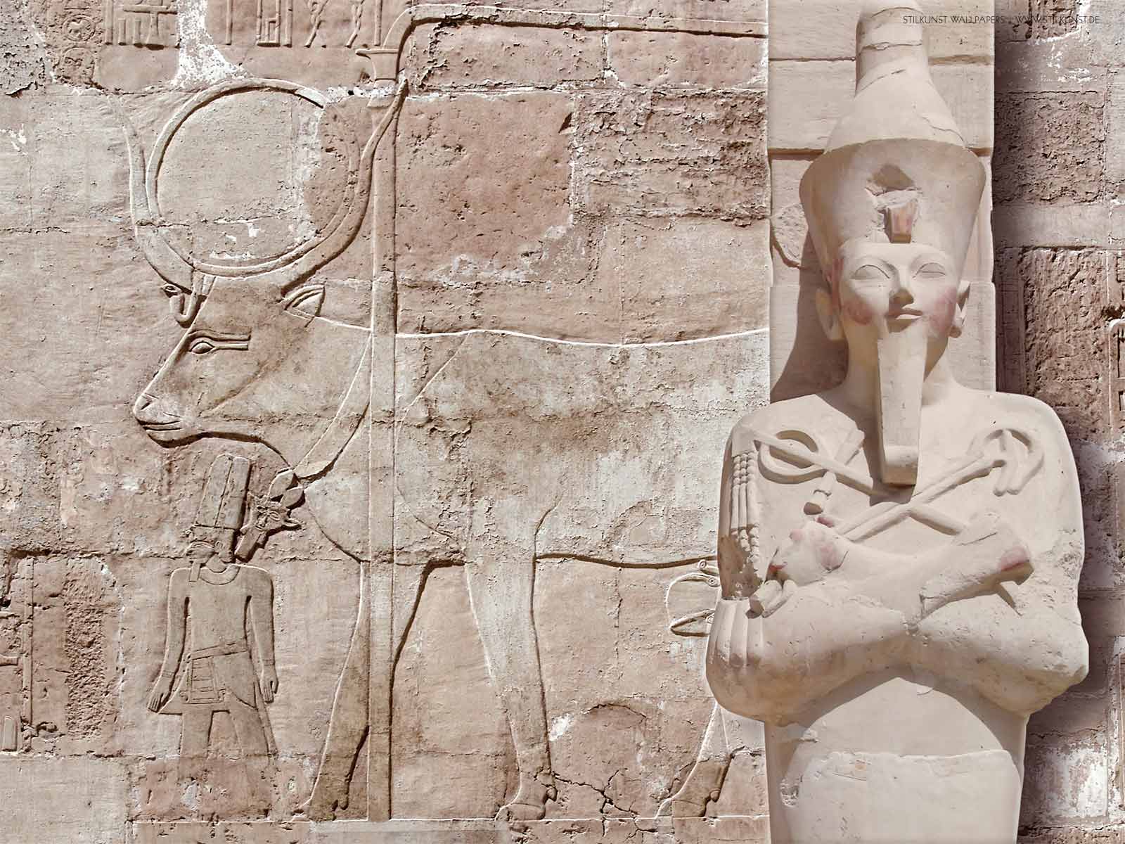 Maat-ka-Ra Hatscheptsut und Hathor | 1600 x 1200px | Bild: ©by Sabrina | Reiner | www.stilkunst.de | Lizenz: CC BY-SA