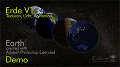 Motion Graphics 3D-Erde Variationen