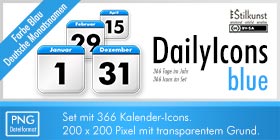 Titelbild Beschreibung DailyIcons blue