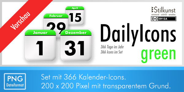 Titelbild Vorschau DailyIcons green