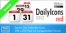 Titelbild Download DailyIcons red