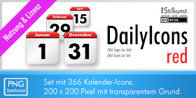 Titelbild Lizenz DailyIcons red