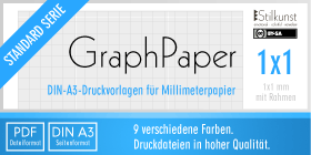 Stilkunst Druckvorlage: Millimeterpapier DIN A3 | Graph paper